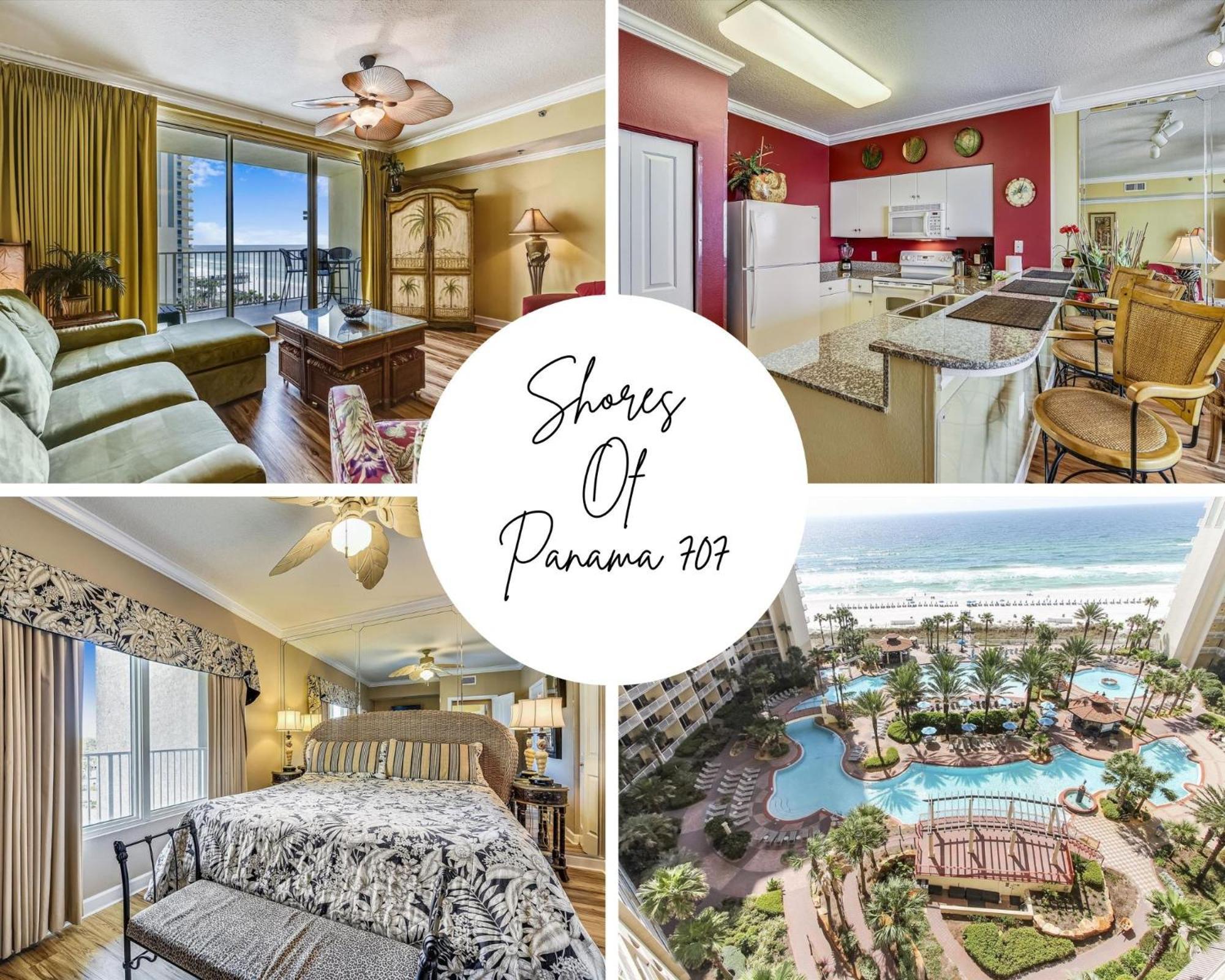 Shores Of Panama 707 - 2 Bedroombunks Sleeps 8, Reserved Parking Free Fun! *